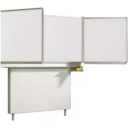 Whiteboard Wandtafel Schultafel aus Premium Stahlemaille, Serie MEW, weiß