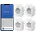 ghome smart Smart-Home-Steckdose 4 St. Weiß