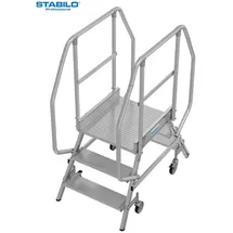 Krause Stabilo Podestleiter fahrbar 3 Stufen