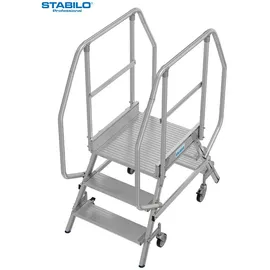 Krause Stabilo Podestleiter fahrbar 3 Stufen