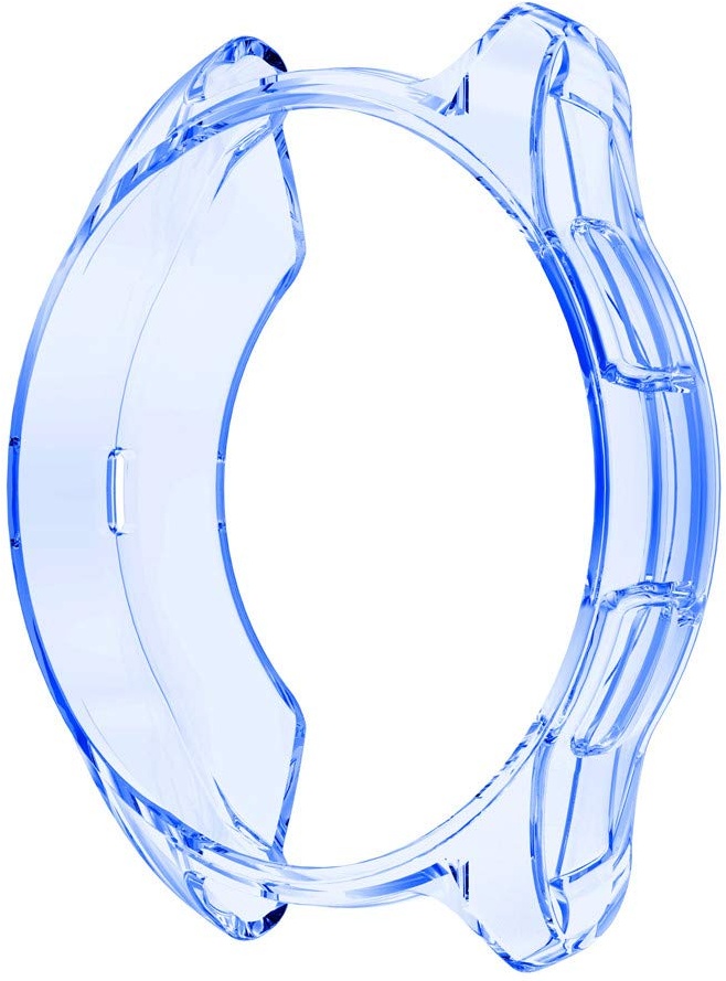 Gehäuse Hülle Displayschutz Kompatibel mit Samsung Galaxy Watch 42mm, Ultra dünn TPU Case Schutz Stoßstange Abdeckung Schutzhülle Schlankes Cover Schutz Bumper und Fitness-Tracker (Blau)