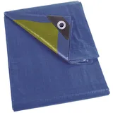 Perel Abdeckplane 12 x 15 m Blau/Khaki