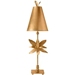 Azalea 1-flammige Tischlampe - Blattgold