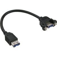 InLine USB 3.0 Adapterkabel, Buchse A auf Einbaubuchse A,