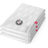 Compactor ASPISPACE XL Vakuum-Kompressionsbeutel, Set aus 3, Transparente Vakuumbeutel, 80x130 cm, Wiederverwendbar bis zu 100 Mal