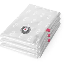 Compactor ASPISPACE XL Vakuum-Kompressionsbeutel, Set aus 3, Transparente Vakuumbeutel, 80x130 cm, Wiederverwendbar bis zu 100 Mal