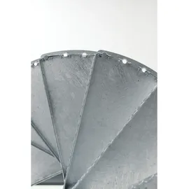 Minka Spindeltreppe Spino 120 cm Durchmesser 305,5 cm Zink