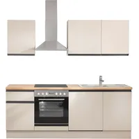 BASIC by Balculina Küchenzeile Nizza 220 cm grau
