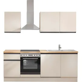 BASIC by Balculina Küchenzeile Nizza 220 cm grau