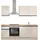 BASIC by Balculina Küchenzeile Nizza 220 cm grau
