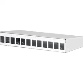 Metz Keystone AP-Gehäuse 12 Port reinweiß RAL9010