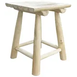 Möbilia Hocker aus Teakholz 30x45 cm