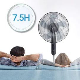 Midea FS40-15FR Standventilator schwarz