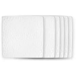 TABLE PASSION Teller Dune 12x12 cm x6 - Weiß Carré Porzellan Tisch Passion 12x12 cm