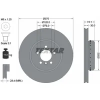 Textar Bremsscheibe PRO+