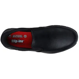 SKECHERS Nampa Broxtin Medizinischer Arbeitsschuh, Black Leather Synthetic, 48.5