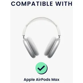 kwmobile Katzenohren Kopfband Abdeckung kompatibel mit Apple AirPods Max - Cat Ear Stirnband Polster - Kopfhörer Aufsatz in Weiß Pink