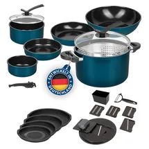 Genius Kelton Topf-Set 27-tlg. Bratpfanne + Deckel