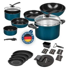 Genius Kelton Topf-Set 27-tlg. Bratpfanne + Deckel