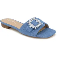 Esprit Damen Averie Pantoletten, Blau, 39 EU - 39