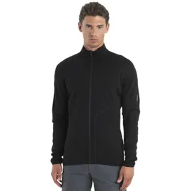 Icebreaker Merino 560 Realfleece Elemental Ii Reißverschlusspullover - Black - S