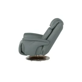 HIMOLLA Sessel 7418 Leder 81 x 111 x 95 cm Blau elektrisch