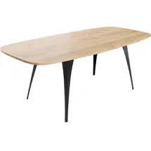 Mirjan24 Esstisch, Eiche, Holzwerkstoff, Oval,Oval, 160x76x90 cm, Esszimmer, Tische, Esstische