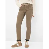 Brax Damen, Five-Pocket-Hose Style MARY caramel, denim hellbraun, Gr. 42K