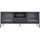 VCM Dalby TV-Lowboard 160 x 35 cm Schwarz Glas/Metall/Stahl