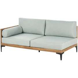 Beliani CAVEZZO Loungesofa grau/schwarz/braun