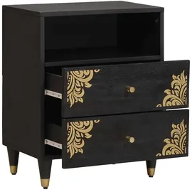 vidaXL Nachtschrank 50 x 33 x 62 cm Schwarz
