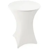 ESTEXO Home&Garden Stehtischhusse Ø 60,70,80 cm - versch. Farben - Stehtischhusse Stehtisch Bistrotisch Husse Tischhusse Stehtischhussen (Ø 80 cm, Weiß)