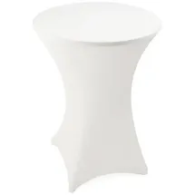 ESTEXO Home&Garden Stehtischhusse Ø 60,70,80 cm - versch. Farben - Stehtischhusse Stehtisch Bistrotisch Husse Tischhusse Stehtischhussen (Ø 80 cm, Weiß)