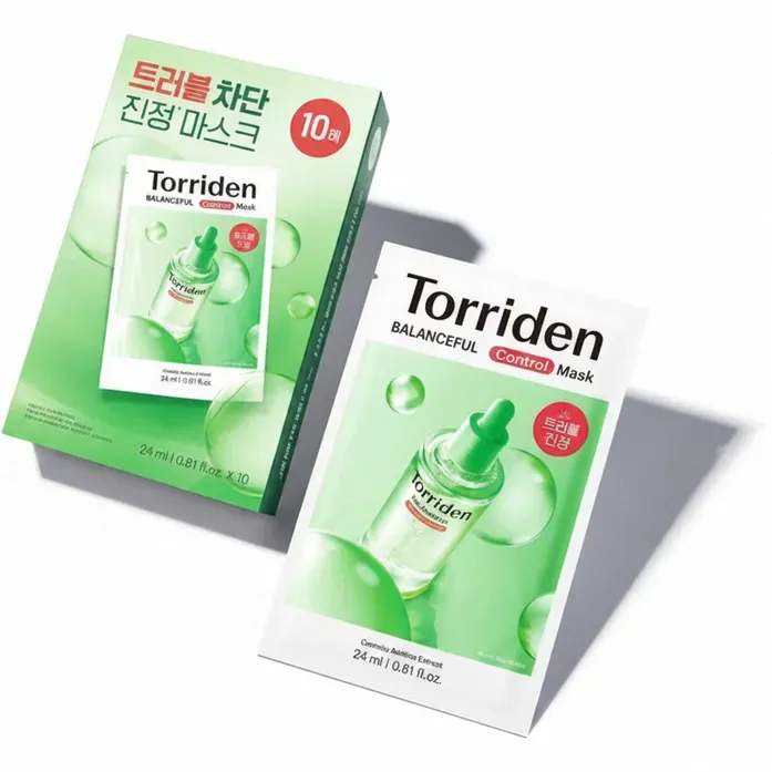 Torriden Centella Asiatica Feuchtigkeitsspendende Beruhigende Gesichtsmaske (Neue Verpackung) 10 Stück