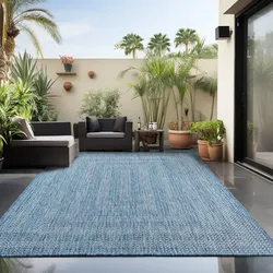 Outdoorteppich AYYILDIZ TEPPICHE "ZAGORA 4511", blau, B:240cm H:5mm L:340cm, Polypropylen, Teppiche, Pflegeleicht / Strapazierfähig / In- und Outdoor geeignet