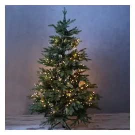 MARELIDA LED Baummantel Lichterkette 1-2 GLOW 5 Stränge 400LED H: 1,5m für Außen