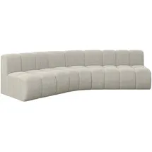 altdecor Ecksofa modulares Sofa Montra-L1 - 290x174x70 cm Creme,