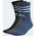 adidas 3-Streifen Cushioned Crew Socken 3 Paar Legend Ink / Preloved Ink / Dark Grey Heather 46-48