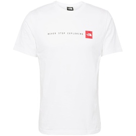 The North Face T-Shirt 'NEVER STOP Exploring - Rot,Schwarz,Weiß - L
