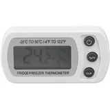 Wasserdichtes Digitales Thermometer Für Kühlschrank (-20 Bis 50 °c), Digitales Thermometer Für Gefrierschrank, Weiß