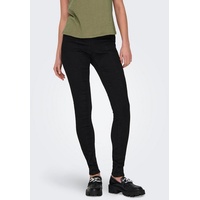 Only Skinny-fit-Jeans »ONLWAUW MID SK ZIP CUT DNM«, schwarz