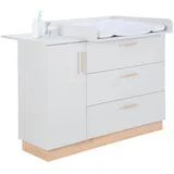 MYBABY Wickelkommode Leo, - B/H/T ca. 133,00x101,00x77,00