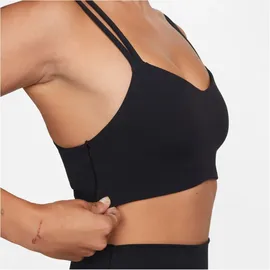 Nike Alate Trace Low Support Sport-BH Damen 010 - black/sail XL