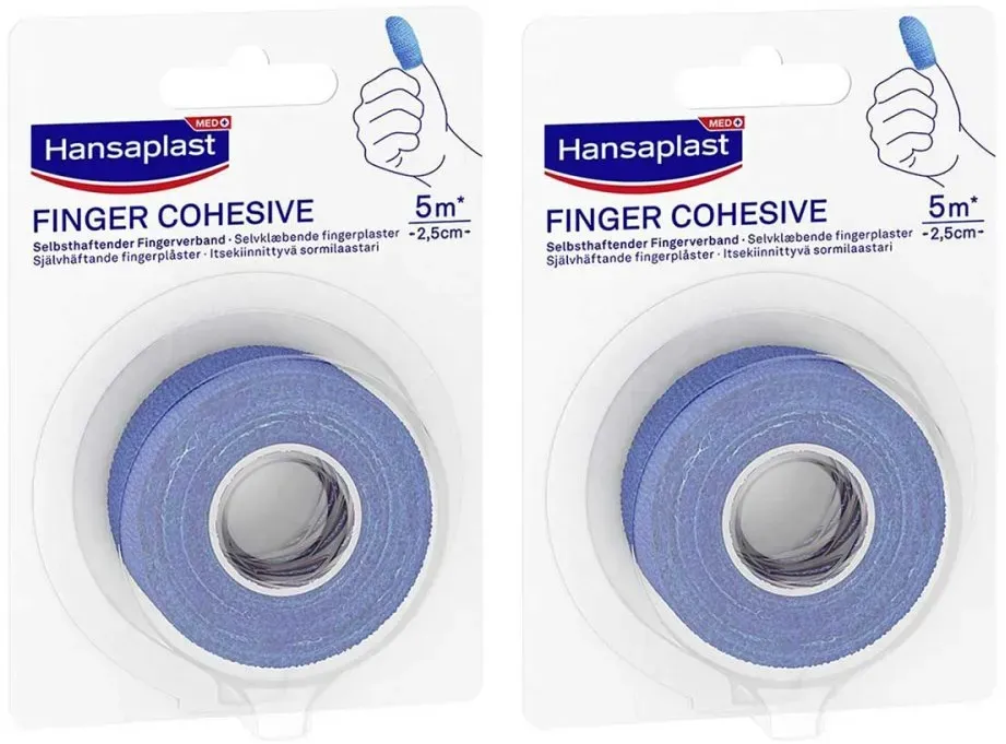 Hansaplast Fingerverb.selbsthaft.2,5 Cmx5 M Blau