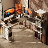 Homcom Eckschreibtisch 137 x 140 x 139,5 cm Weiß