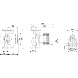 Grundfos Hocheffizienzpumpe Magna 3 65-80F