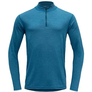 Devold of Norway Devold Breeze Merino 150 Zip Neck MAN Blue Melange - 2XL