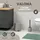 ELUNO Bad-Accessoires-Set, Taupe, Kunststoff, 21x25.5x21 cm, Badaccessoires