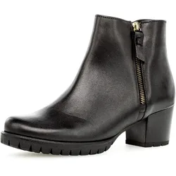 Stiefelette GABOR, Damen, Gr. 38, schwarz, Nappaleder, unifarben, klassisch, Schuhe, in Weite G (weit)