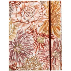 Rhodia Kollektion Orange Botanik, Sammelmappe mit Gummizug, 24x32 cm, Soft Touch - Blumenstrauß 120026C